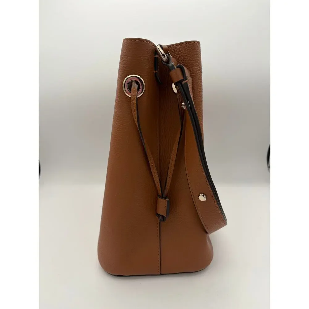 Women’s Kate Spade Coffee Brown Leather Shoulder Purse